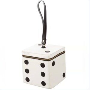 Kate Spade Taft Street Dice Shimmering Wristlet purse like new *please read*